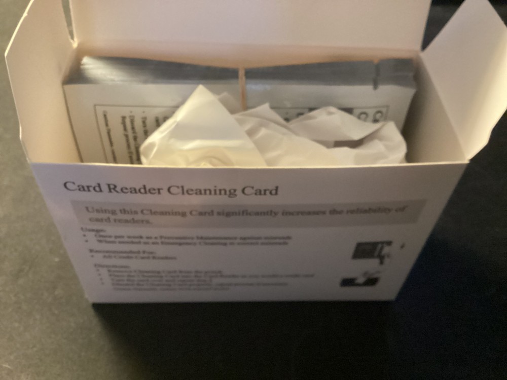 Card Reader Cleaning Cards 25 CT