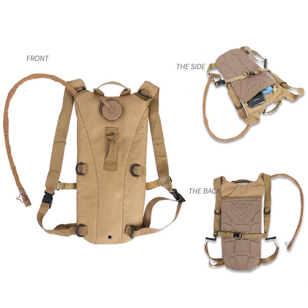 2L Hydration System Survival Water Bag Pouch Backpack Bladder Climbing Hiking