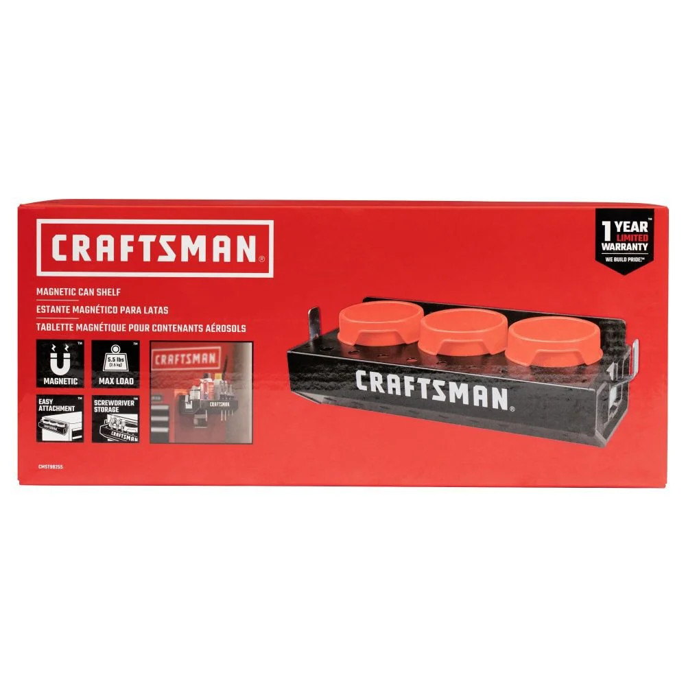 Craftsman Magnetic Spray Can Shelf