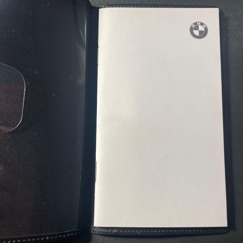 Bmw Leather Notebook Case Memo Pad Novelty 2 Items