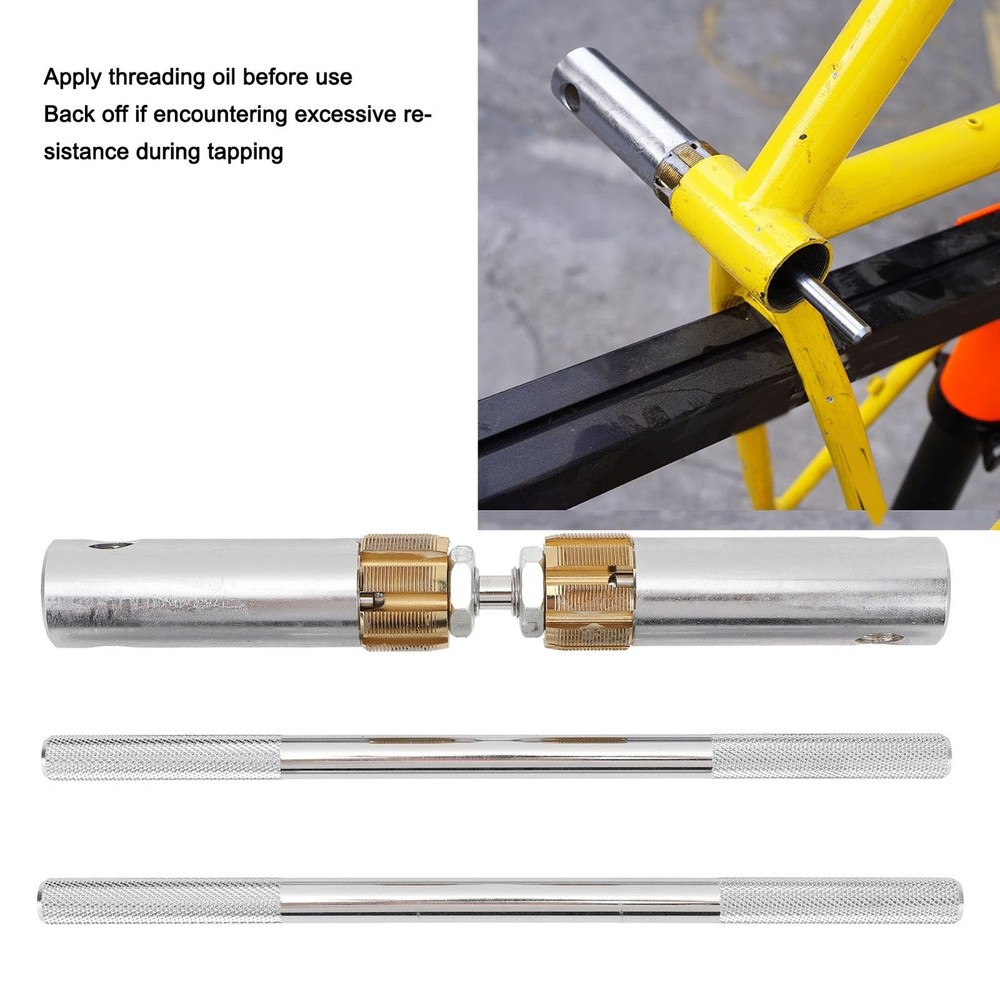 Bottom Bracket Thread Tapping Tool, Professional High Strength Replaceable Ta...