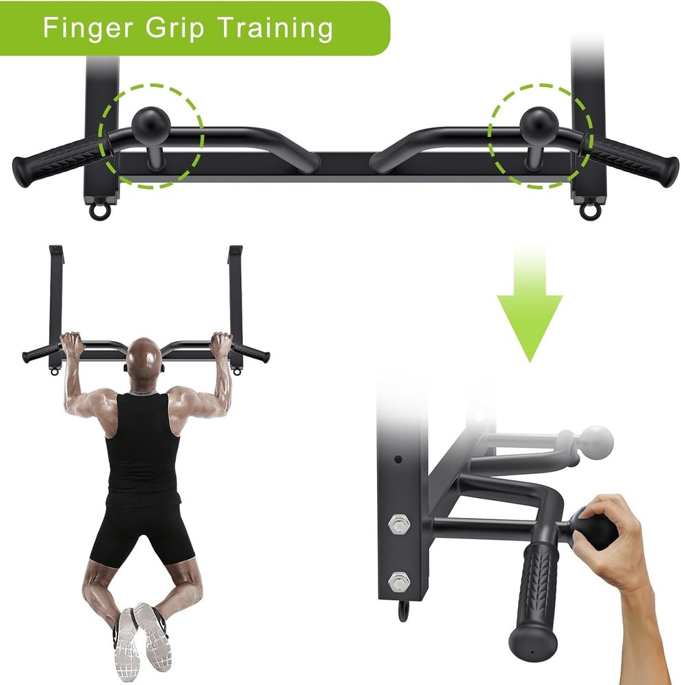 32" Ceiling Mounted Pull up Bar - Heavy Duty, Highly Adjustable, Multifunctional