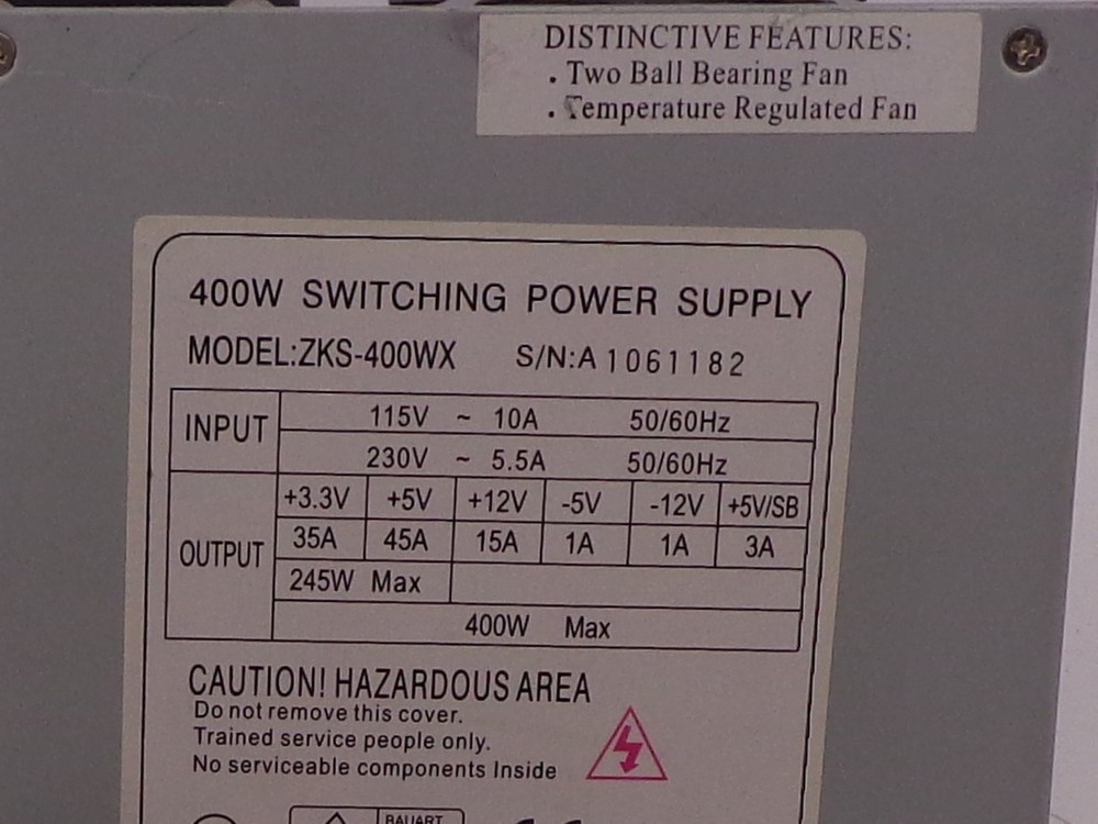 BOSER ZECK ZKS-400WX UNMP