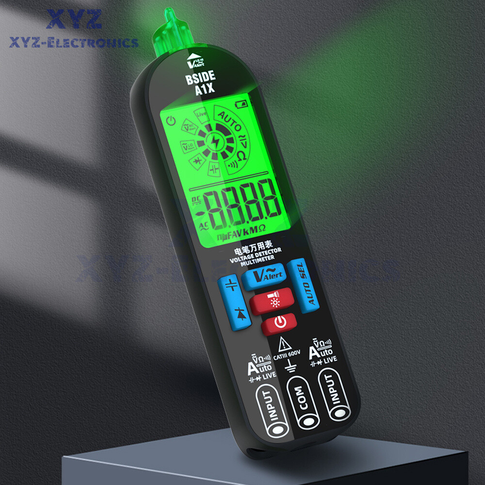 A1X Mini Multimeter LCD Digital DC/AC Voltage Resistance Tester Voltage Detector