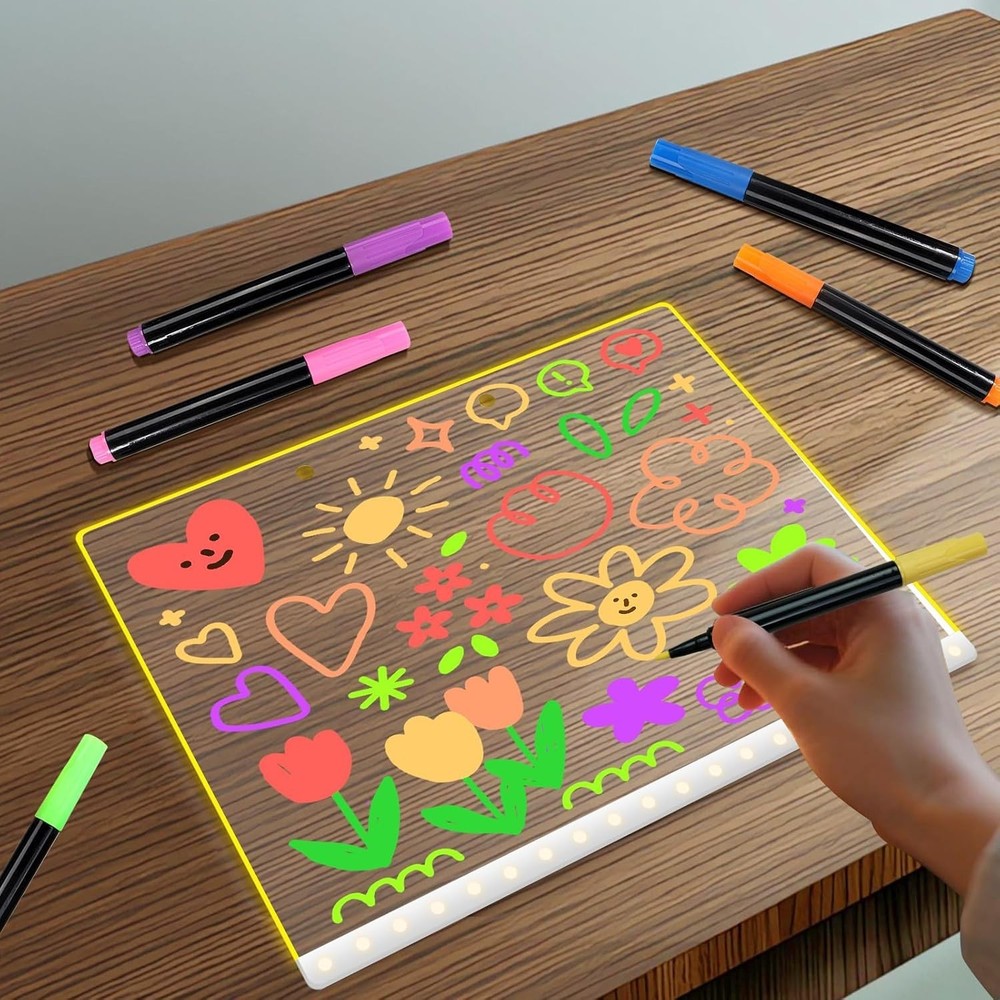 12-Color Liquid Chalk Markers for Led Note Board, Compatible with Light Up Dr...
