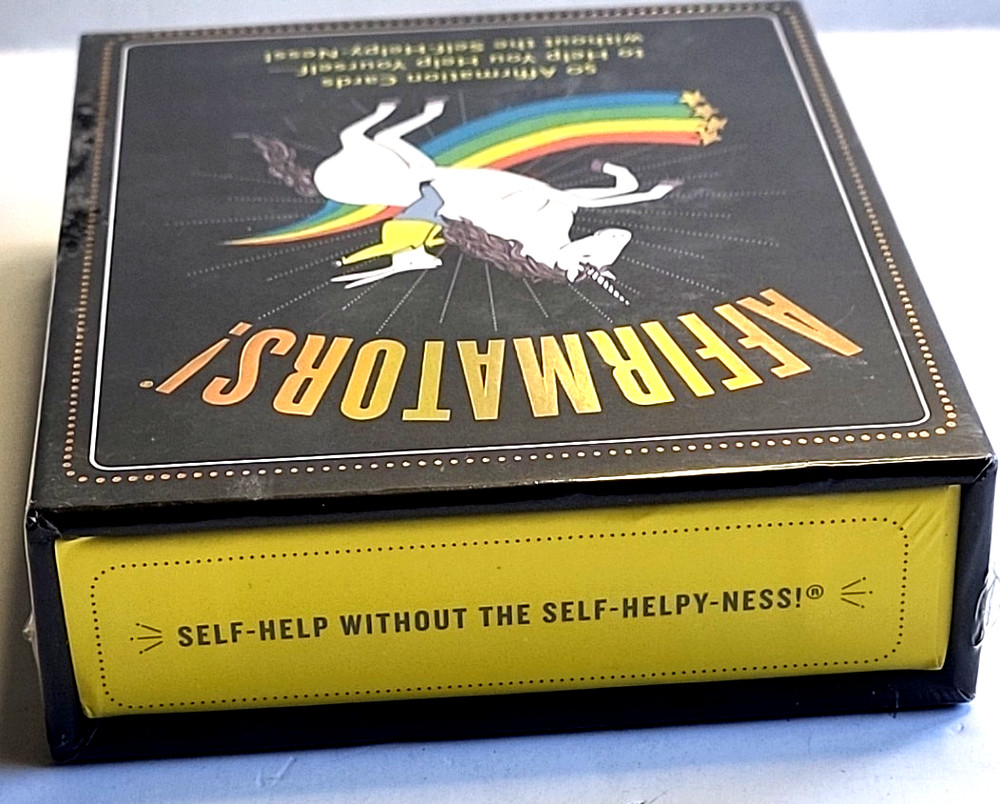 Affirmators ! 50 Affirmation Cards to Help You Help Yourself NOS Sealed