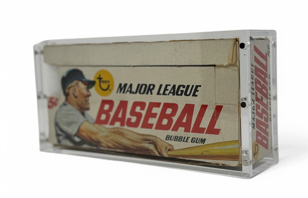 Stackable Premium Acrylic Display Case w/ Magnetic Lid for 60's Topps Wax Box