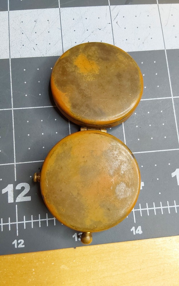 Made in Germany Hinged Folding Brass Compass