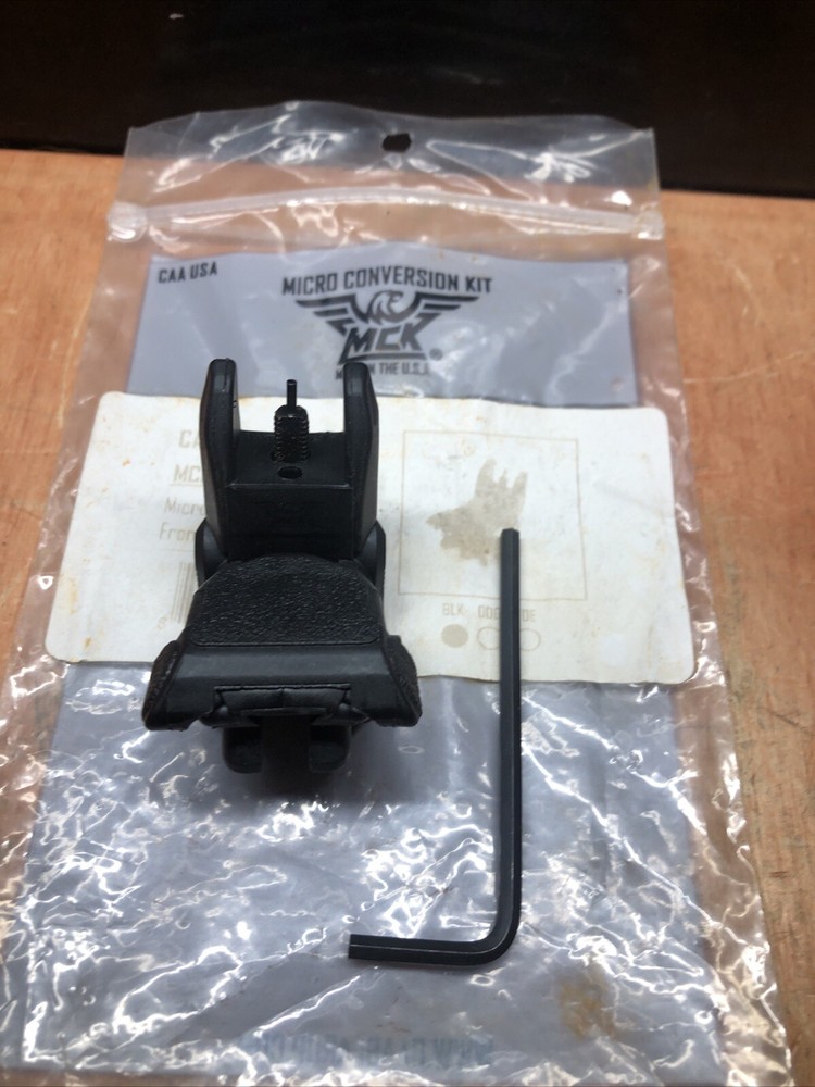 CAA MCKFL MCKFBUS BLACK Front Flip Back Up Sight NOS MICRO CONVERSION JB