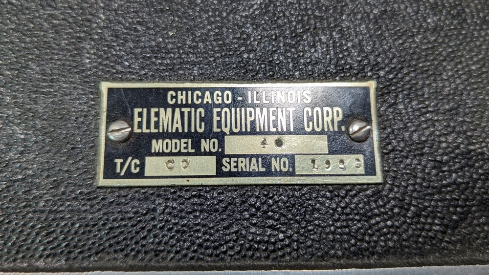 Elematic Corp. Chicago High Resistance Pyrome Untested Wood Case Steampunk Style