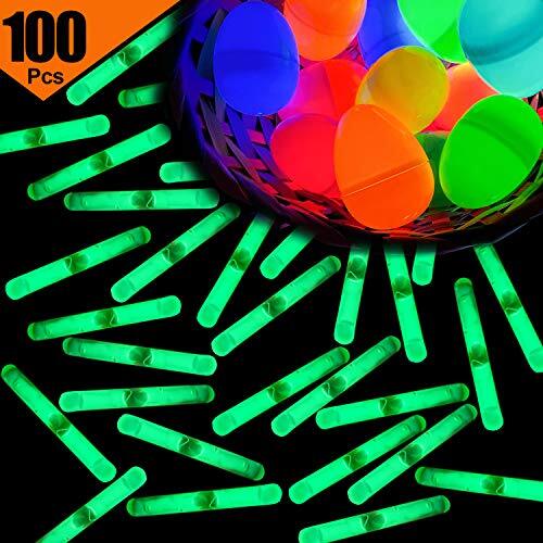 GiftExpress 100 Pcs Small Green Glow Sticks/Mini Sticks/Fishing