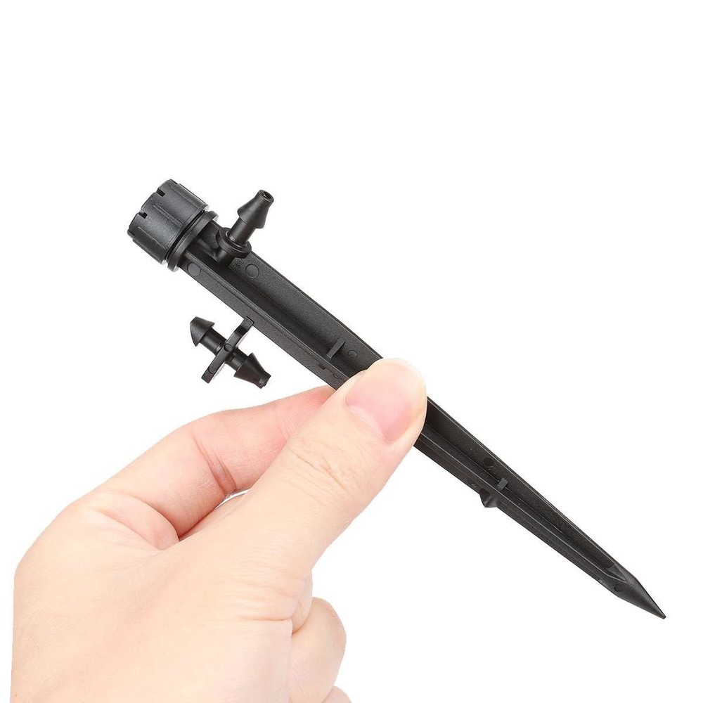 50 100 PCS Adjustable Water Flow Irrigation Drippers Stake Emitter Drip System