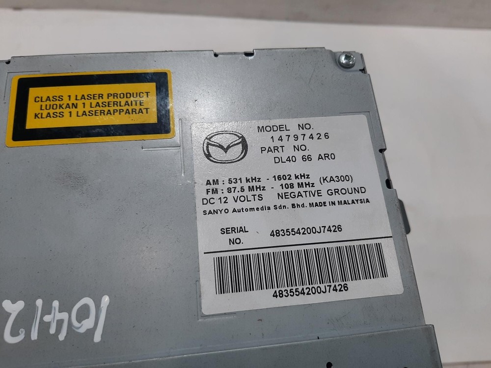 MAZDA 2 TAKUYA MK2 2007-2015 Radio OEM Genuine No Code Available