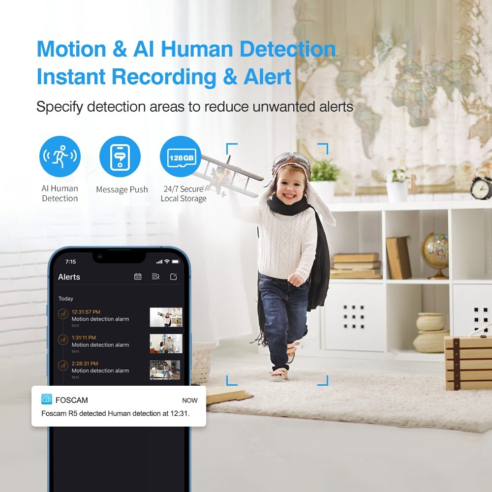 Foscam X5 5MP wireless security camera