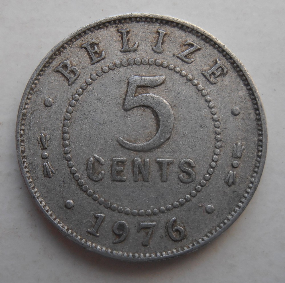 BELIZE 5 CENTS 1976