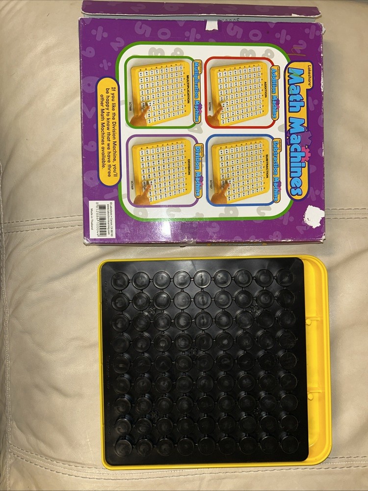 Lakeshore Division Machine Math Learning Toy Homeschooling Tool