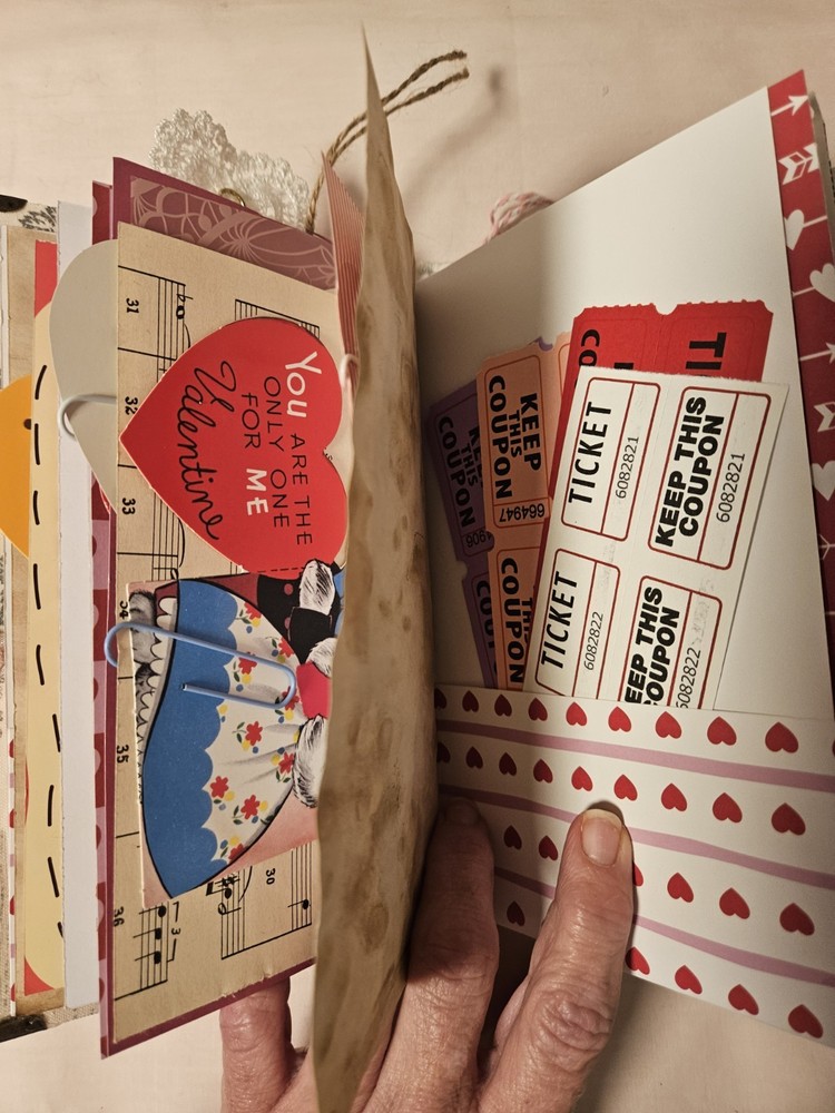 Handmade Valentine's Day Junk Journal/ Memory Keeper