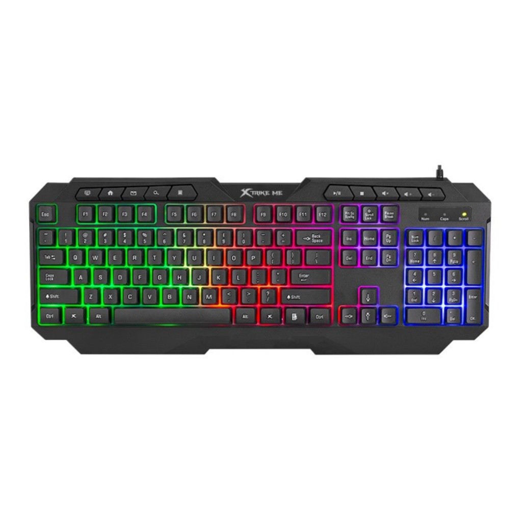 XTRIKE ME Wired Gaming Keyboard + Mouse & Pad + Headphone RGB Light 4-1 Combo