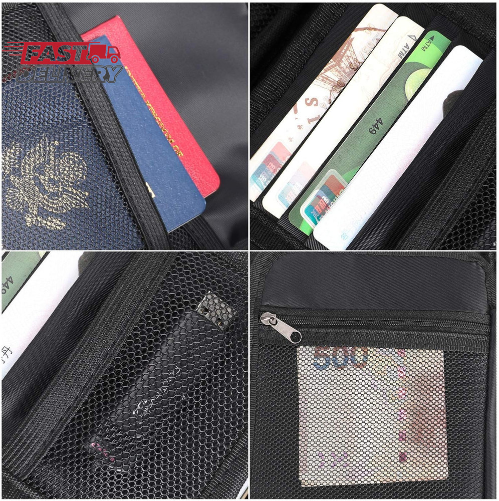 ENGPOW Small Fireproof Storage Organizer Case with Lock(9”X 5.3”X 3.7”), 3-Layer