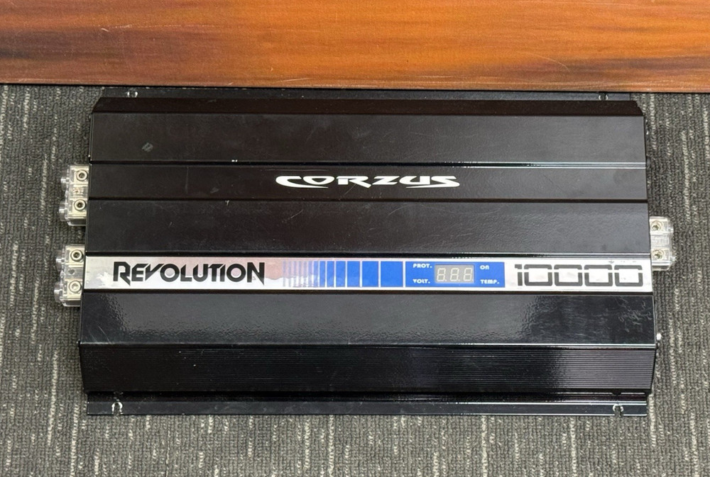 Corzus Revolution MD10000 10K W RMS 1 Channel 1 OHM Low Volt Amp w/ DSP