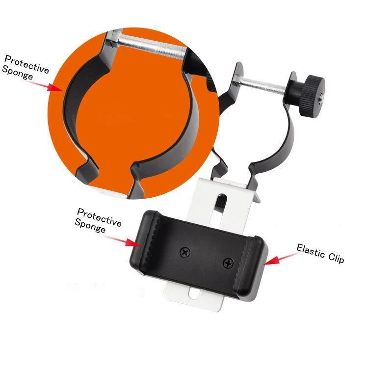 Universal Mobile Cell Phone Adapter Clip Mount Holder for Telescope Microscope