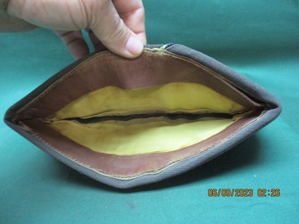 Vintage WW2 USGI Wool Garrison Cap, w/Black Edge Piping