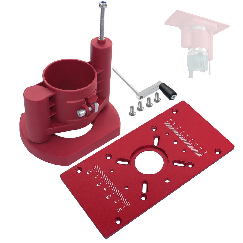 Router Table Insert Plate and Router Lift Kit M8 Trimming Machine Accessory