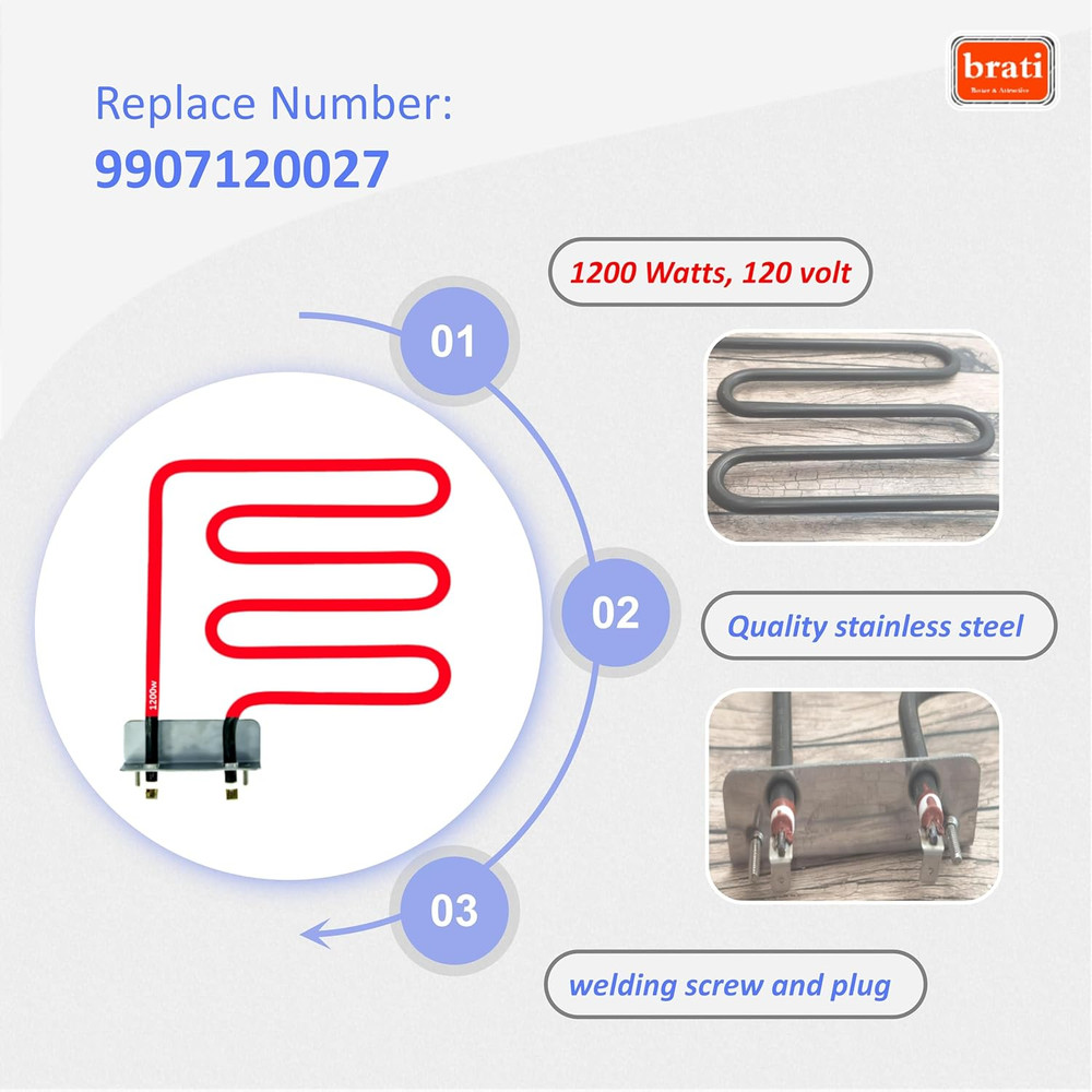 Electric Smoker Heating Element Replacement Part 9907120027 for Masterbuilt 40"