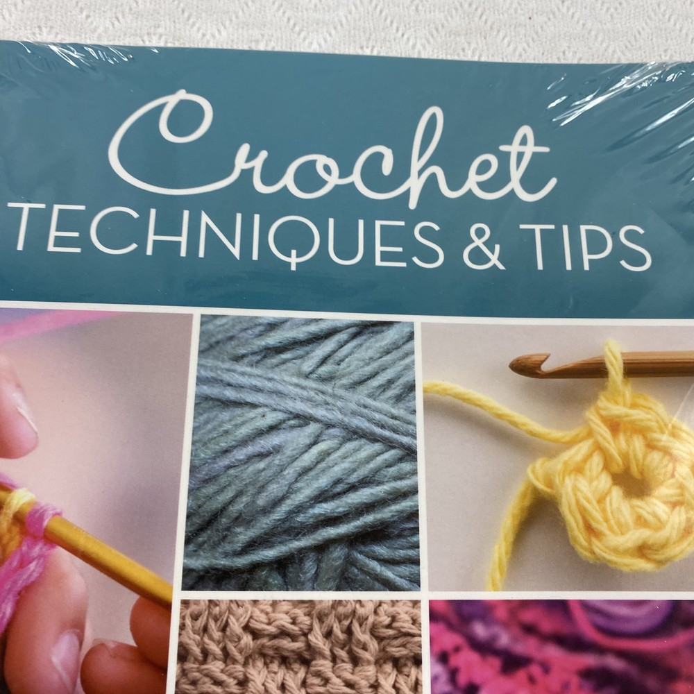 Crochet Techniques Tips Patterns Projects Spiral Books Set Beginner Guide Lot Ne