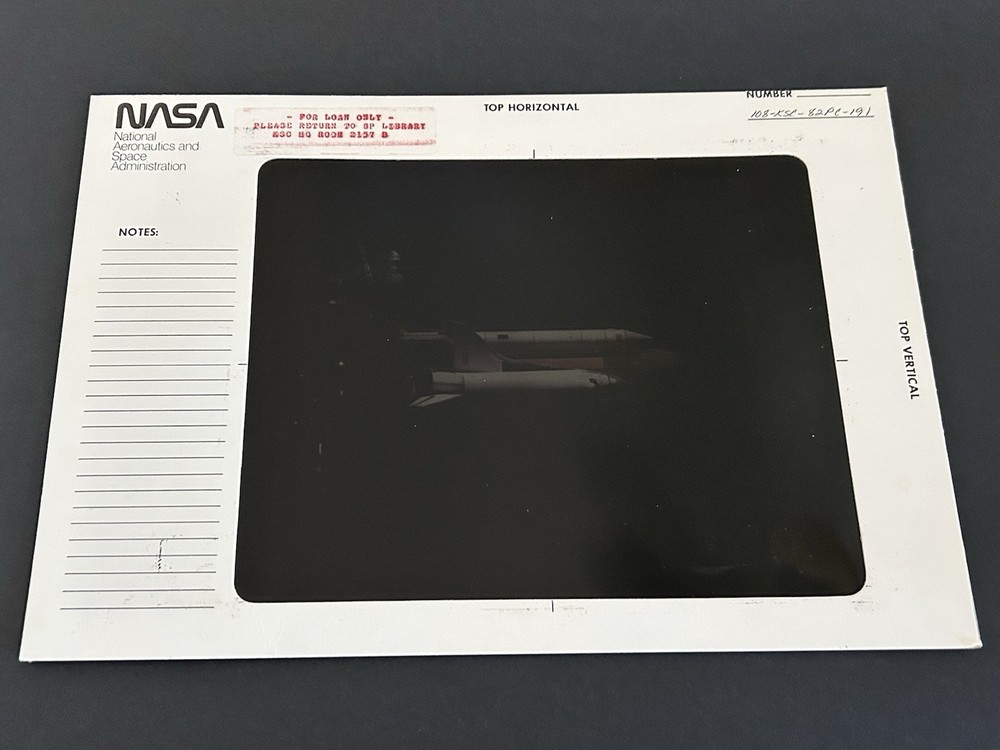 1982 NASA KSC Space Shuttle Columbia Crawler Transport Presentation Transparency