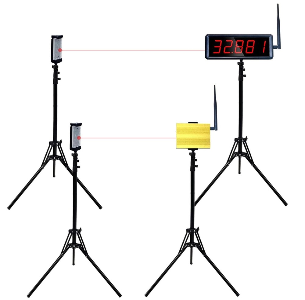 Wireless Laser Timer for Sprints, Stopwatch for Track 40 60 Yard Dash, Laser ...