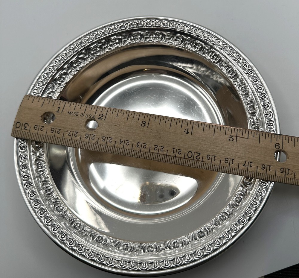 Reed & Barton No. 1203 Silverplate 6" Bon Bon Bowl Monogramed