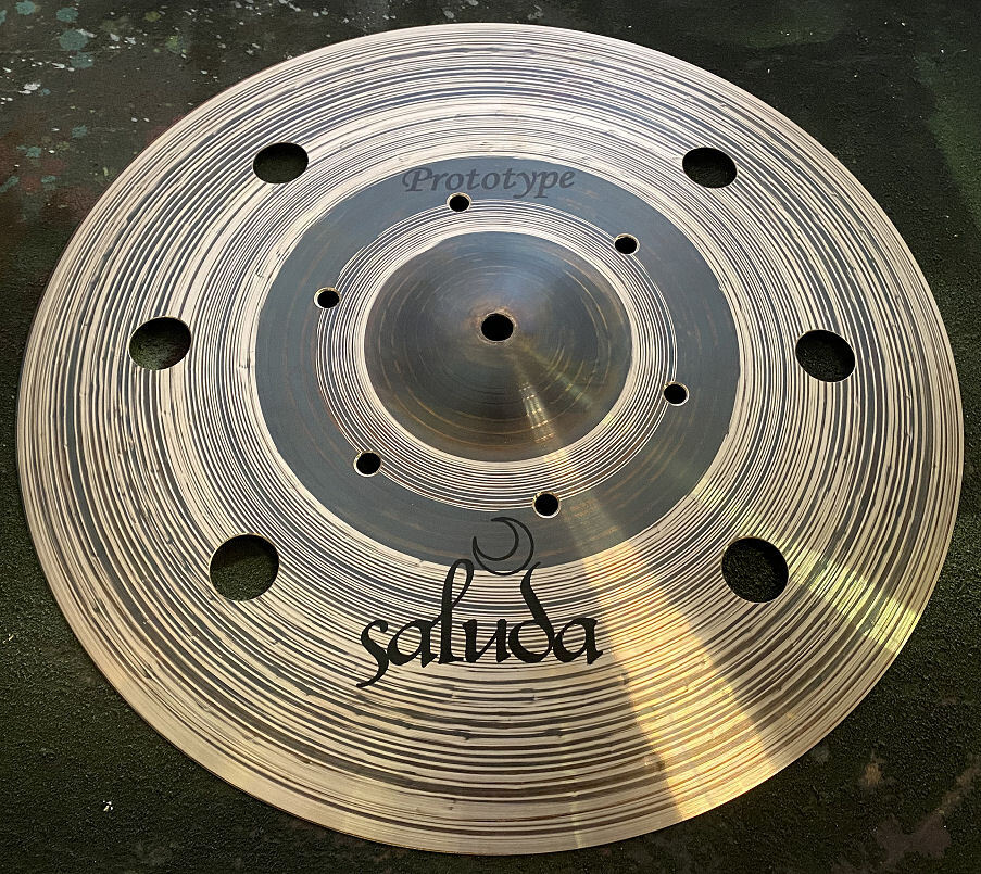 NEW 14" SALUDA PROTOTYPE SWISS VENTED CRASH CYMBAL