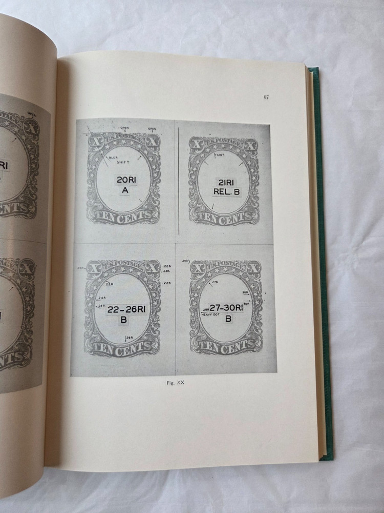 The United States Ten Cent Stamps of 1855-1859 Hardcover - Mortimer Neinken 1960