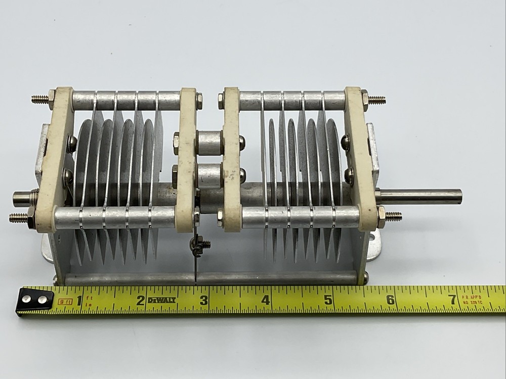 E.F. Johnson, Dual Variable Capacitor, 55 ED 45, Variable Capacitor