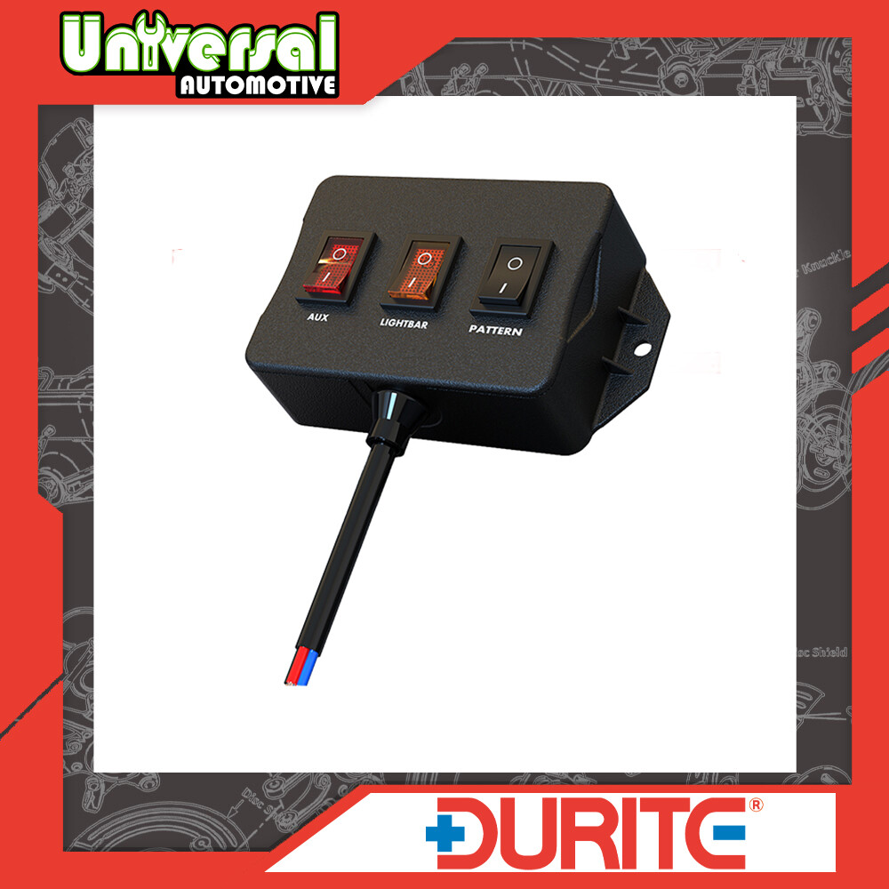 Durite 0-443-99 Light BAR - AUX - PATTERN Switch Panel for Light Bars - 12/24V
