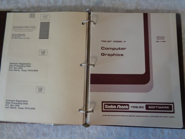 TRS - 80 Model 4 Computer Graphics w/Diskette Catalog No. 26-1126