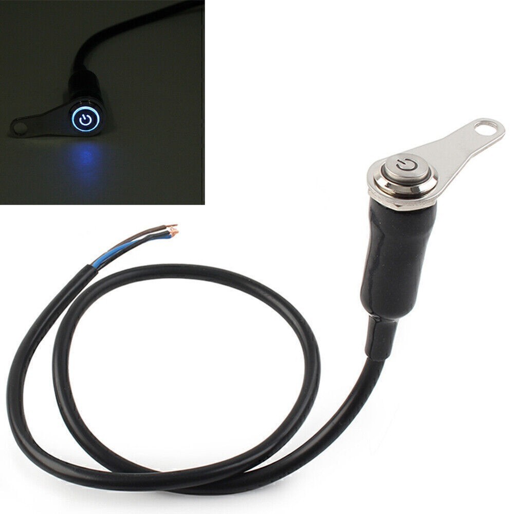 ON/OFF Handlebar Mount Push Button 12V Headlight Fog Light LED