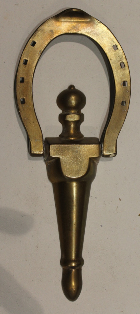 Door Knocker 7" Equestrian Decor Solid Brass Horseshoe NO Hardware