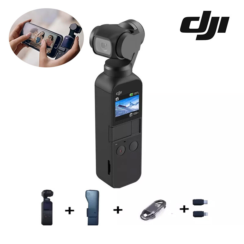 Original DJI Osmo Pocket Handheld 3-Axis Stabilizer Camera-98% New Condition