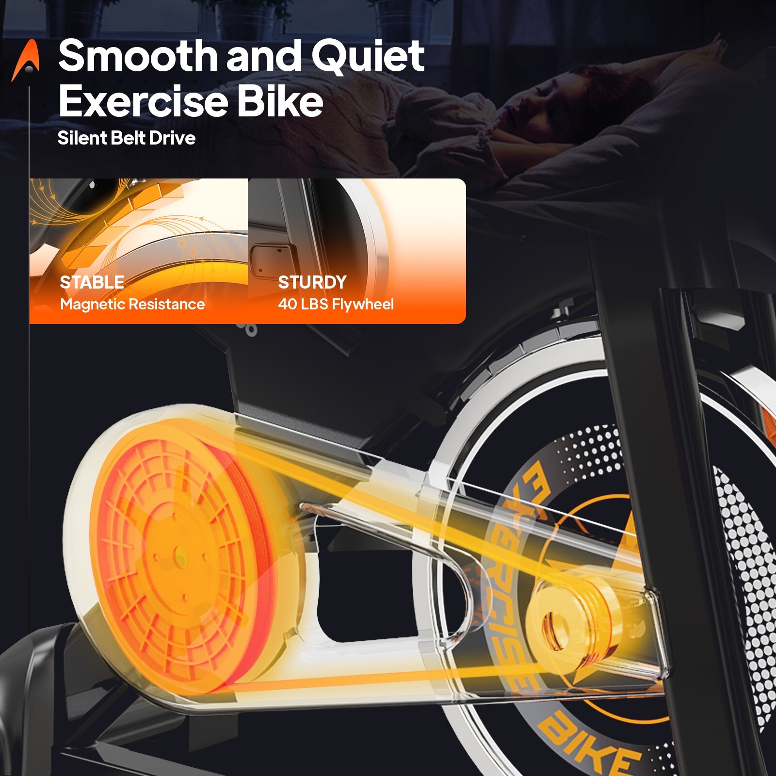 Pooboo Magnetic Resistance Indoor Cycling Bike Stationary Exercise Bike Workout