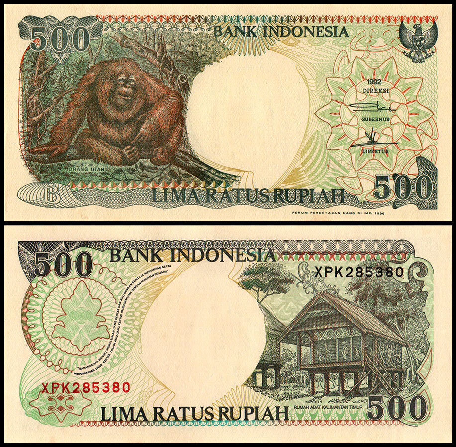 Indonesia 500 Rupiah, 1996, P-128e, UNC