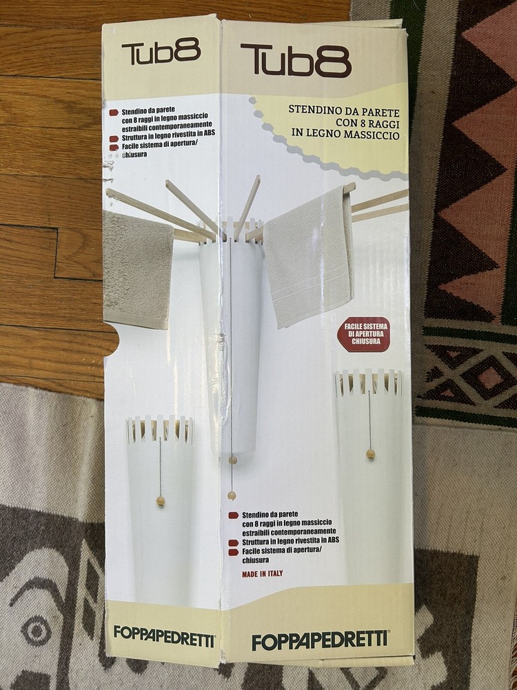 Foppapedretti Wall Mount Laundry Drying Rack Modern Minimal