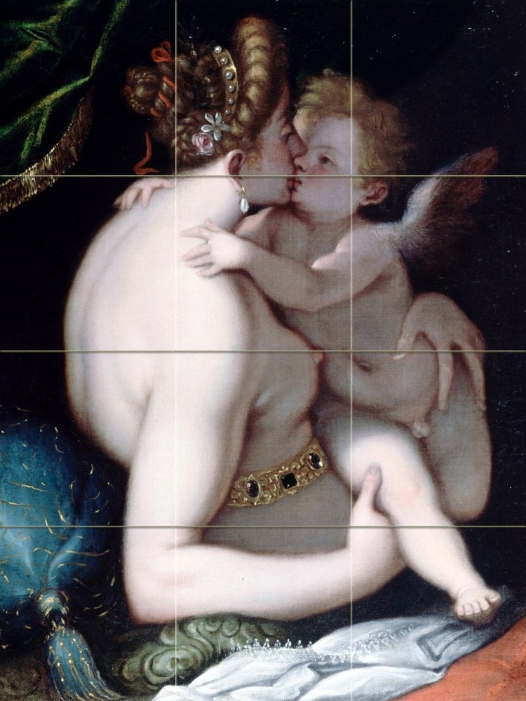 Venus and Cupid Tile Mural Kitchen Bathroom Wall Backsplash Marble Ceramic