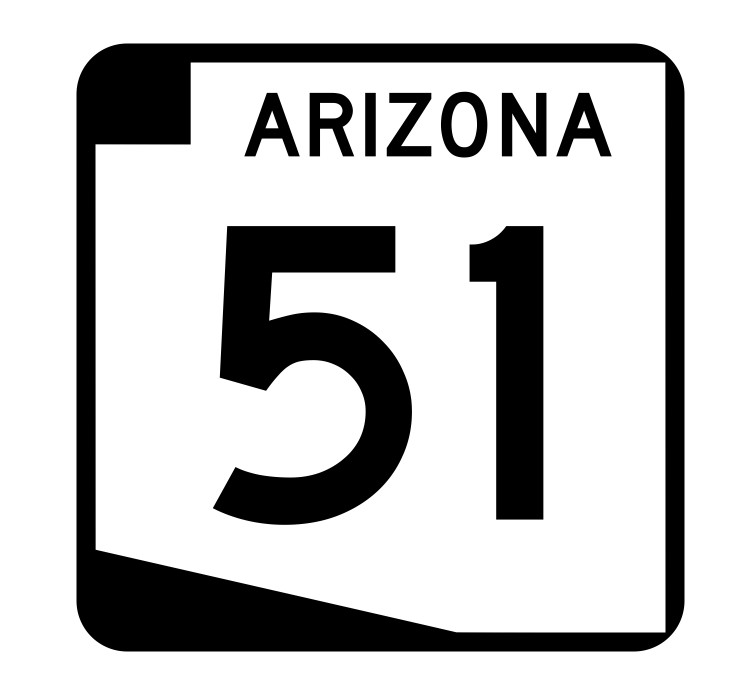 Arizona State Route 51 Sticker Decal