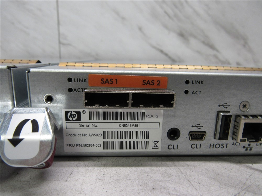 2 LOT - HP 582934-002 P2000 G3 SAS MSA CONTROLLER AW592B
