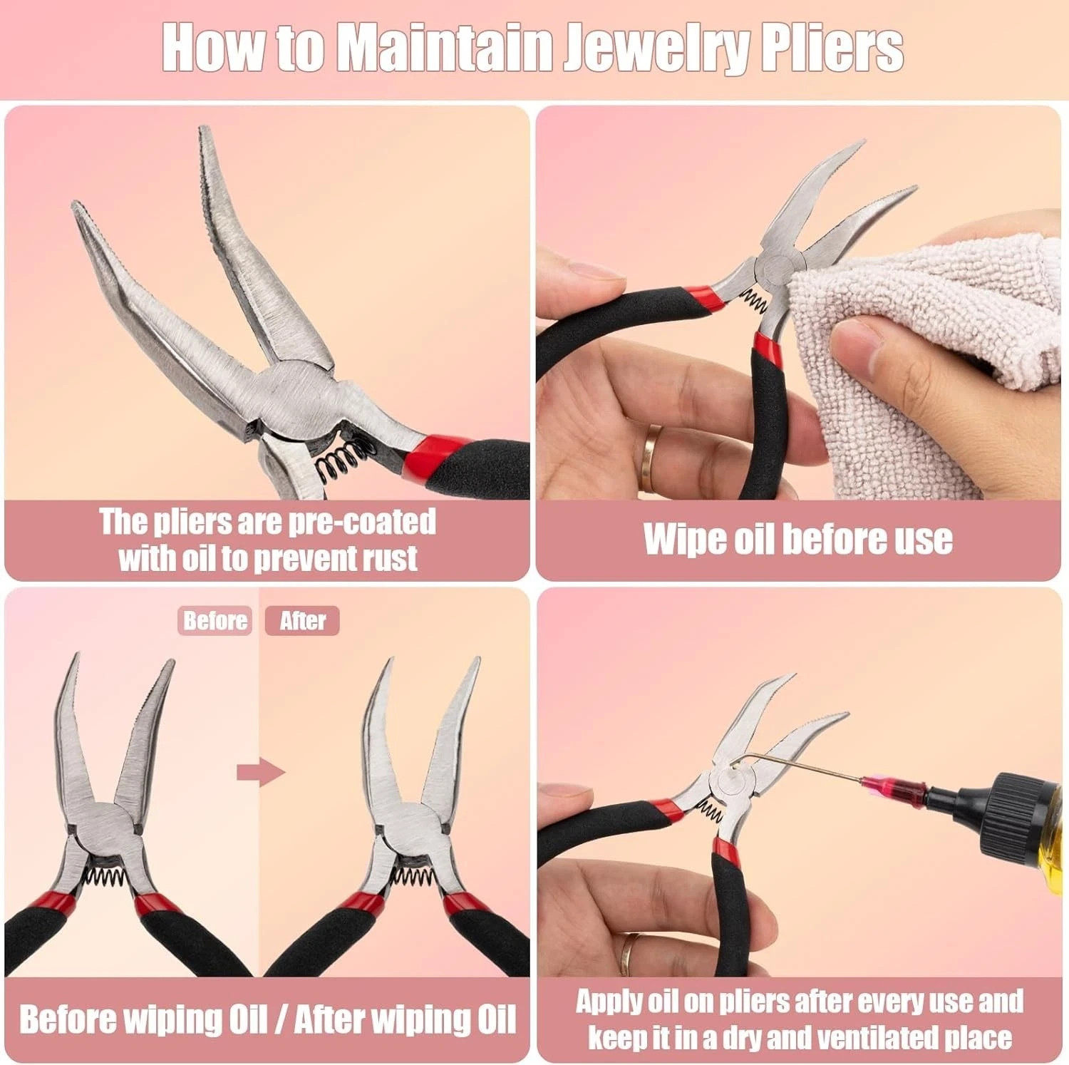 1200 Pcs Jump Rings for Jewelry Making Supplies, Necklace Repair Kit with Open/C