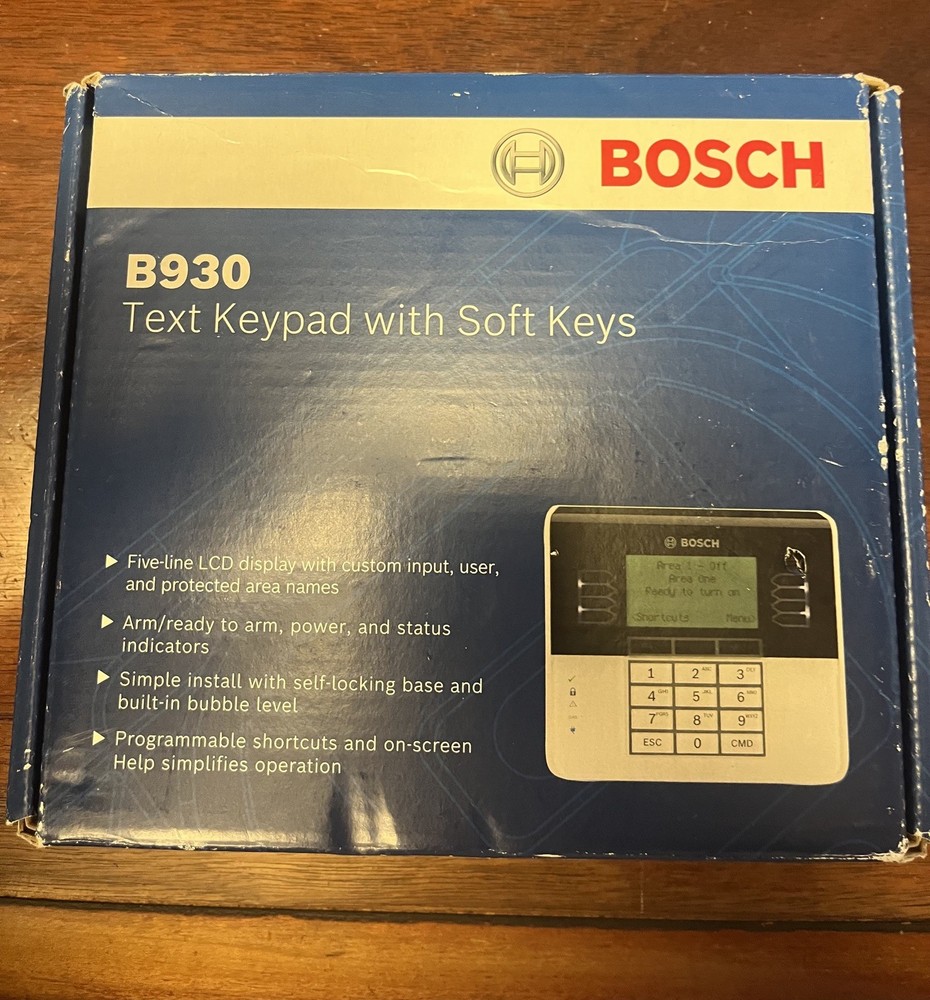 Bosch B930 Security Text Keypad with Soft Keys