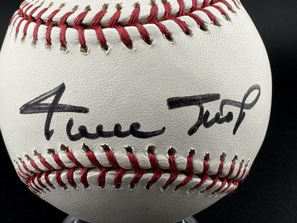 Willie Mays Signed Baseball With COA & Case