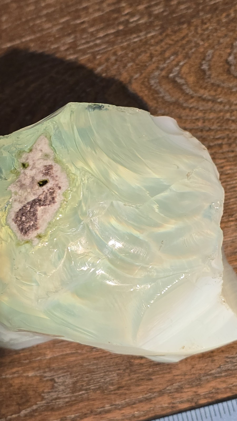 Aqua & Opalite Layered Slag Glass Rock Chunk 27oz 4 inches Landscape Aquarium